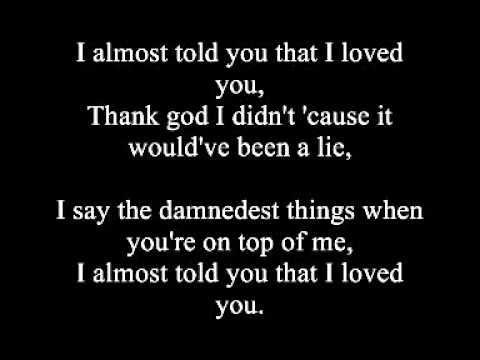 I Almost Told You That I Loved You रिंगटोन डाउनलोड मुफ्त I Almost Told You That I Loved You रिंगटोन डाउनलोड मुफ्त