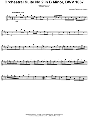 Orchestral Suite , In B Minor, Bwv1067, Badinerie Descarregar gratis el to de trucada