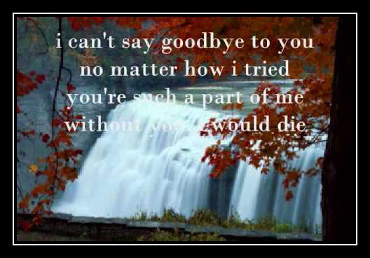 I Can't Say Goodbye To You Ringtone Download Free I Can't Say Goodbye To You Ringtone Download Free