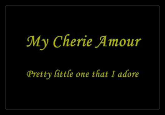 My Cherie Amour آهنگ زنگ دانلود رایگان My Cherie Amour آهنگ زنگ دانلود رایگان