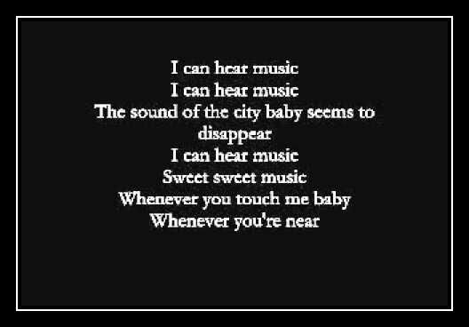 I Can Hear Music Ringetone Download gratis I Can Hear Music Ringetone Download gratis